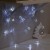 Гирлянда «Нить» 4 м с насадками «Кубик звезда», IP20, прозрачная нить, 20 LED, свечение белое, 8 режимов, 220 В