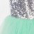 Платье детское нарядное с пайетками KAFTAN, р. 30 (98-104), зеленый