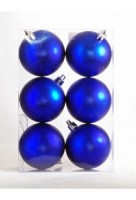 Новогодние шары матовые синие Д60/6 синм