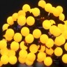 Электрогирлянда Шарики желтые 2,5см уличная GH-250y