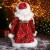 Дед Мороз "В красно-золотой шубе с узором, с посохом" двигается, 19х40 см