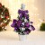 Ёлка декор "Праздничная" бантик цветок подарок, 15х29 см, фиолетовый