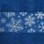 Полотенце махровое LoveLife «Снежинки», 30х60 см, цвет синий