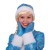 Карнавальный костюм «Снегурочка из парчи», голубая шубка, шапочка, рукавички, р. 48