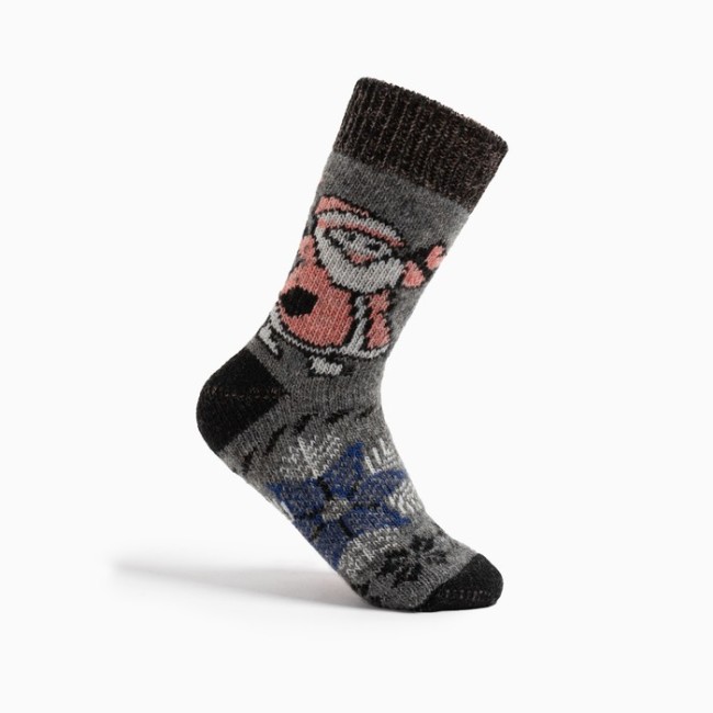 Носки мужские шерстяные «Дед мороз», цвет серый, размер 29