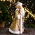 Дед Мороз "В золотой шубе, с посохом" 22х50 см