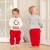 Комплект: джемпер и брюки Крошка Я «Мой первый НГ», рост 68-74 см, цвет красный/серый