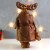 Кукла интерьерная "Лось в коричневой дублёнке с мешком подарков" 26х20х51 см