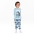 Пижама для мальчика, цвет голубой, рост 104 см