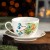 Чайная пара фарфоровая Magistro «Новый год. Пуансеттия», 2 предмета: чашка 280 мл, блюдце d=15 см