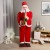 Дед Мороз "В красном костюме, с саксофоном" двигается, музыка саксофон, 180 см