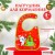 Нагрудник Крошка Я «Зайка: 1 Новый год» непромокаемый на липучке, ПВХ, новогодняя подарочная упаковка