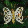 Бабочка/Стрекоза золотая на прищепке DM10104G