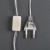 Гирлянда «Нить» 4.5 м с насадками «Прищепки-сердце», IP20, прозрачная нить, 20 LED, свечение тёплое белое, 220 В