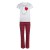 Комплект домашний женский «Мишка» (футболка/брюки), цвет белый/красный, размер 46