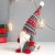 Кукла интерьерная "Дед Мороз с лыжными палками, серый колпак с узорами" 27х12х8 см