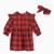 Платье и повязка Крошка Я "Санта", рост 62-68 см, красный