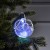 Ёлочный шар «Ледяной узор», батарейки, 1 LED, свечение RGB