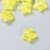 Бусина пластик для творчества "Звезда. Колотый лёд" прозрачно-жёлтая 1,3х2,6х2,6 см
