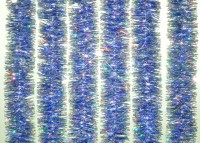 Мишура (5х200см) синий-голография М50622