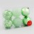 Набор шаров пластик d-8 см, 6 шт "Эстер" снежинки, зелёный
