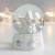 Сувенир полистоун водяной шар "Снеговик со звездой" 7х6,7х8,8 см