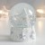 Сувенир полистоун водяной шар "Снеговик со звездой" 7х6,7х8,8 см