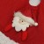 Полянка под ёлку "Сияние полос" Дед Мороз и снежинки, d-60 см, бело-красный