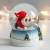 Сувенир полистоун водяной шар "Дед Морозик на лыжах" 7х6,7х8,8х см
