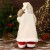 Дед Мороз "В белом костюмчике с орнаментом, с посохом" двигается, 20х50 см