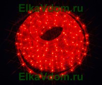 Дюралайт круглый 20,0м,720 красных микроламп AGT-R20