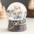 Сувенир полистоун водяной шар "Лосик с золотыми рожками в сине-сером" МИКС 4,5х4,5х6,2 см