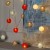 Гирлянда «Нить» 5 м с насадками «Клубки красно-голубые», IP20, прозрачная нить, 20 LED, свечение тёплое белое, 220 В