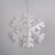 Гирлянда «Нить» 2 м с насадками «Снежинка матовая», IP20, прозрачная нить, 36 LED, свечение мульти (RG/RB), мигание, 220 В