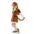 Карнавальный костюм «Обезьянка девочка», пелерина, юбка, маска-шапочка, рост 122 см