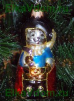 Новогоднее украшение "Кот в сапогах"(11см) ФУ-385