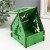 Шкатулка-домик "Ёлка" зелёный 12х10х14 см (набор 7 деталей)