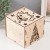 Шкатулка-куб "Мордочка Дракона" натуральный 15,5х15х14 см (набор 6 деталей)