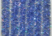 Мишура (10х200см) синий-голография Mix М100622