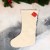 Носок для подарков "Дед Мороз с друзьями, в лесу" 26х40 см, белый