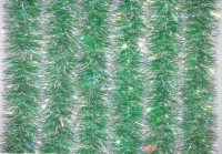 Мишура (10х200см) зелёный-голография Mix М100623