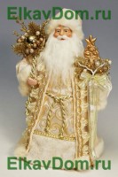 Дед Мороз бело-золотой CH100360