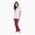 Комплект домашний женский «GOOD MORNING» (футболка/брюки), цвет белый/красный, размер 52