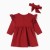 Платье и повязка Крошка Я Cherry Red, рост 68-74, вишневый