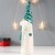 Сувенир керамика "Дед Мороз - усатый, зелёный колпак-зигзаг, с подарками" 26,9х8х6,7 см