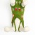Свитер "Санта в снегу", размер XXL, зелёный (ДС 46, ОШ 46, ОГ 38-64 см)