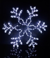 Снежинка светящаяся белая 60см WS-09111