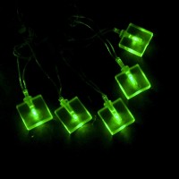 Елочная гирлянда "Кубики" 10м, 70 ламп, контроллер, зеленый